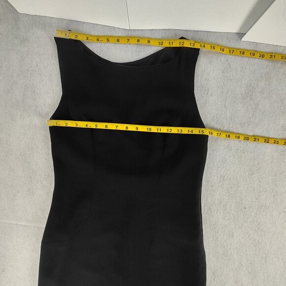 A.J. Bari Black Sleeveless Open Back Sheath Cocktail Dress Petite 10 - Picture 9 of 11